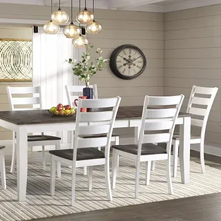 White kitchen set